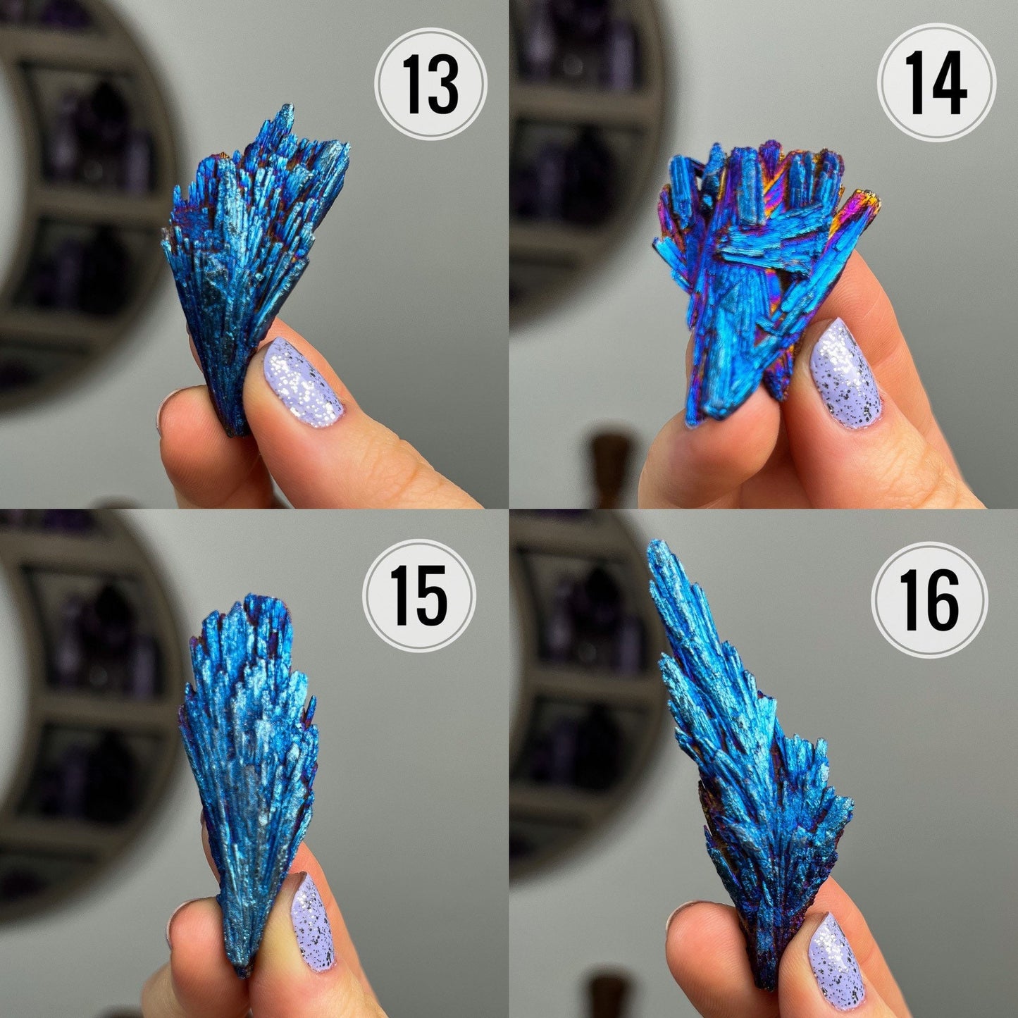 Titanium Aura Kyanite Blades