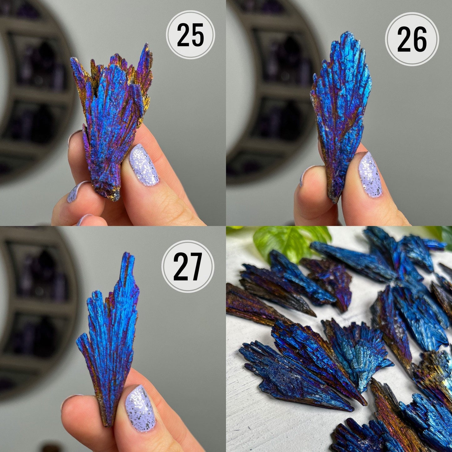 Titanium Aura Kyanite Blades