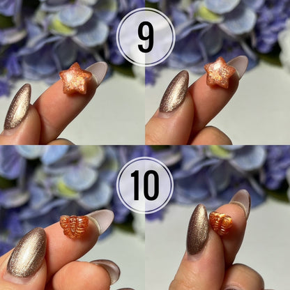 Gem Grade Sunstone Mini Carvings