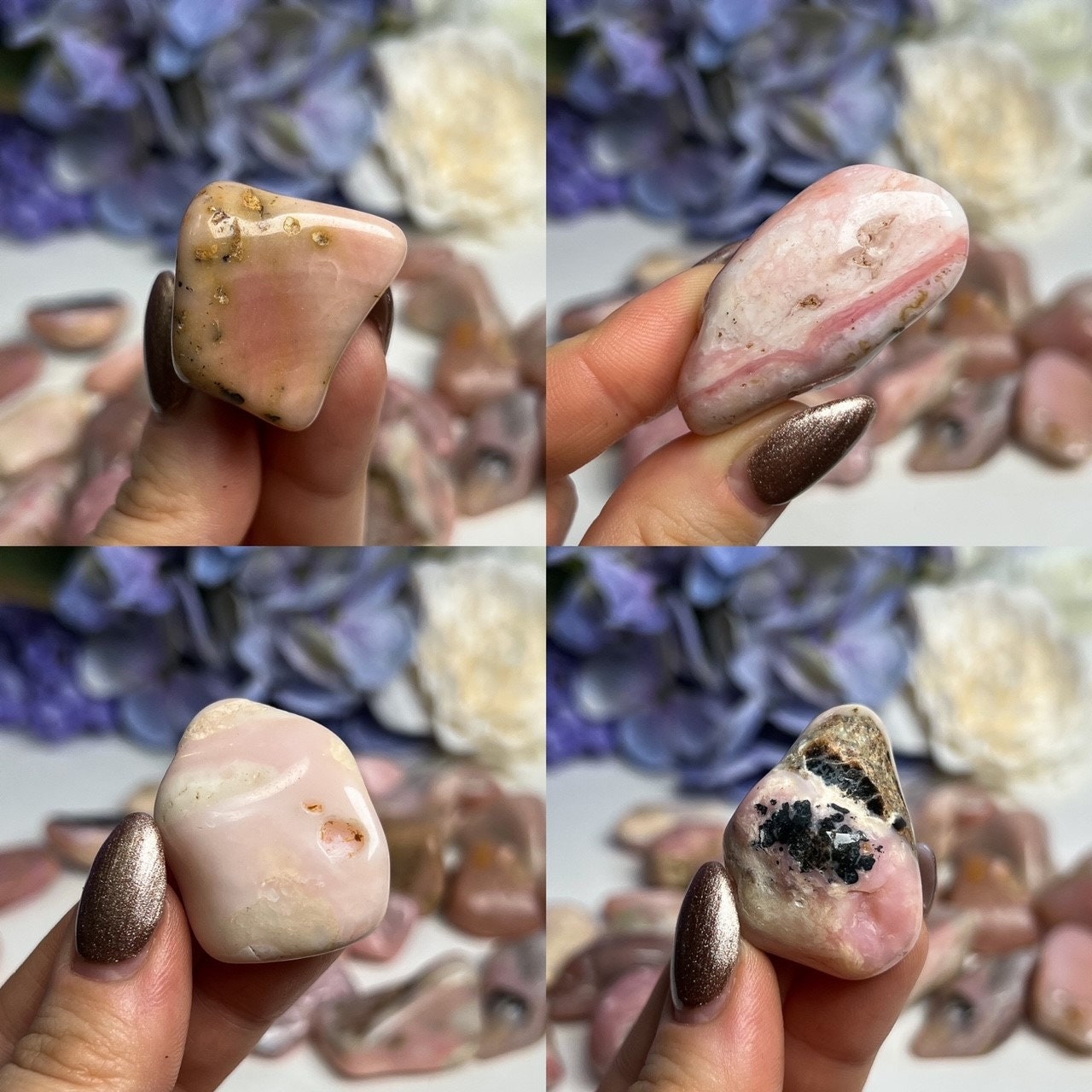 Pink Opal Freeform Tumbles