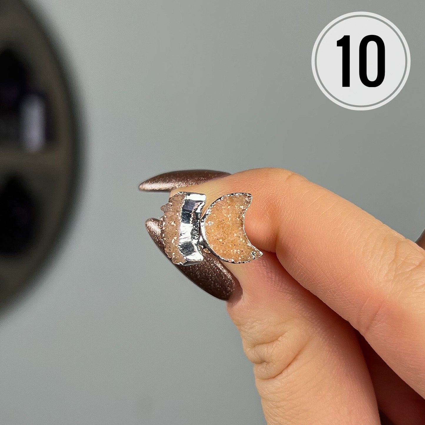 Rainbow Amethyst Stud Earrings