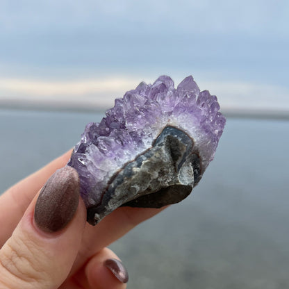 Rainbow Aura Amethyst Flower
