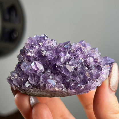 Rainbow Aura Amethyst Cluster
