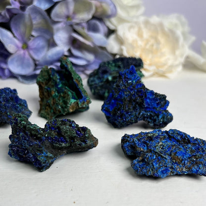 Medium Azurite and Malachite Specimen