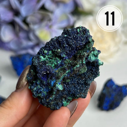 Medium Azurite and Malachite Specimen