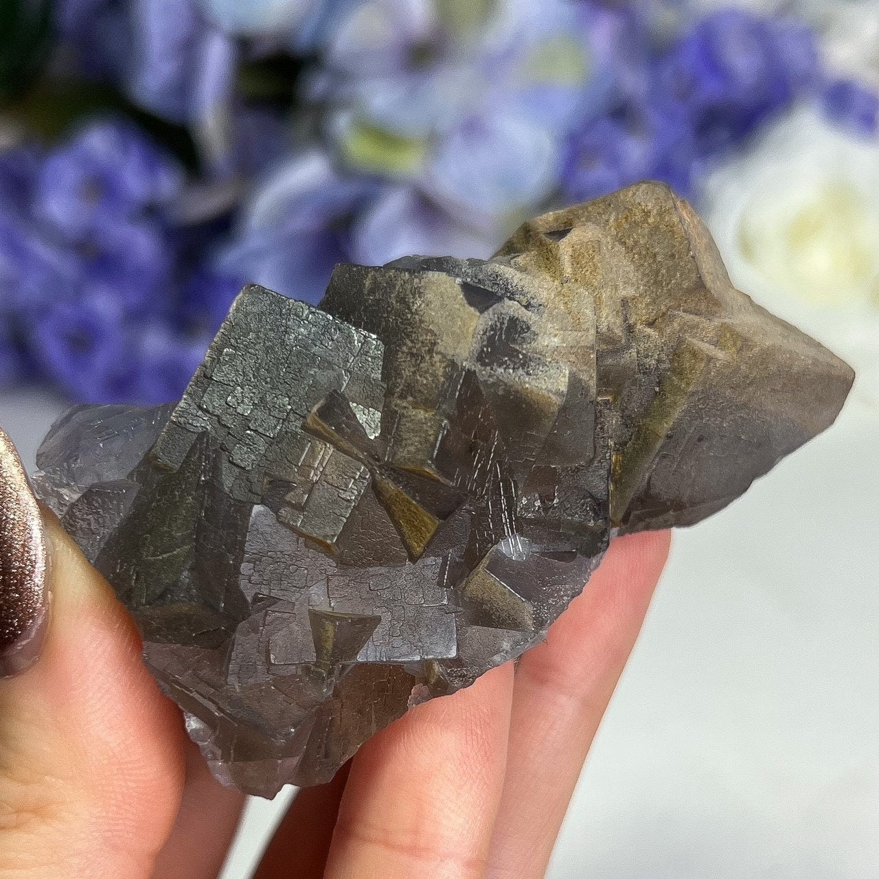 Cubic Etched Fluorite