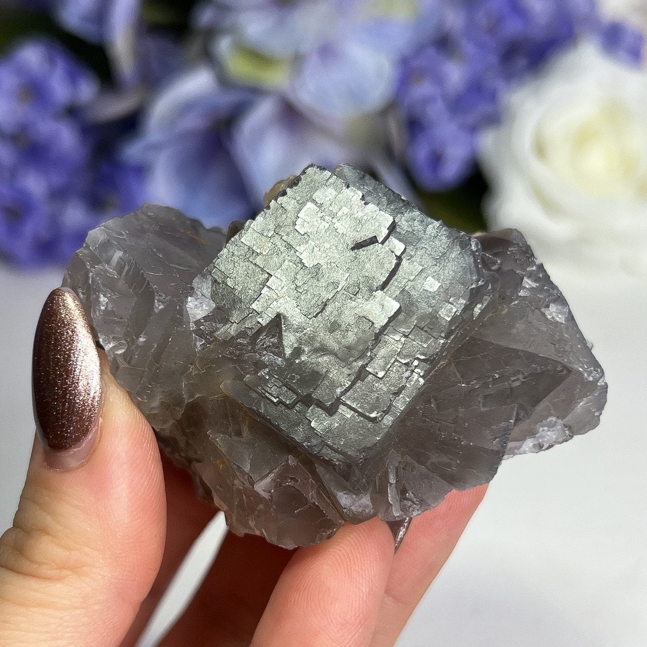 Cubic Etched Fluorite