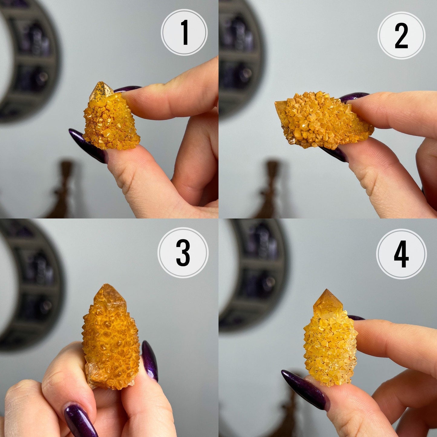 Sunshine Spirit Quartz Cactus Cluster Points