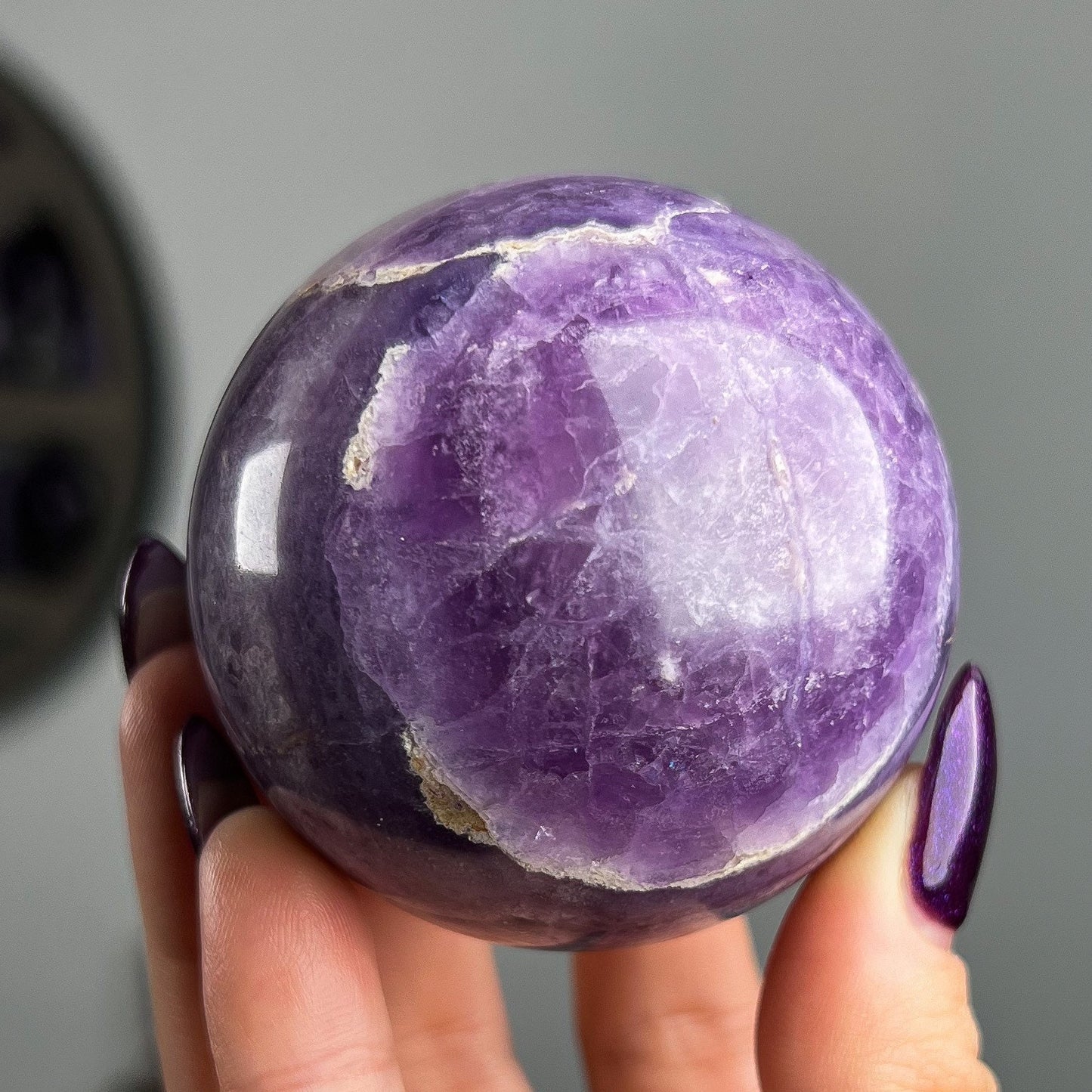 Opalized Silky Fluorite Sphere
