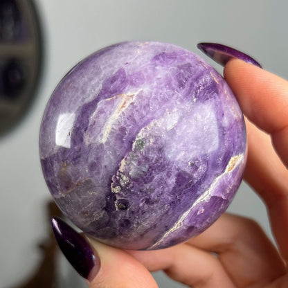 Opalized Silky Fluorite Sphere