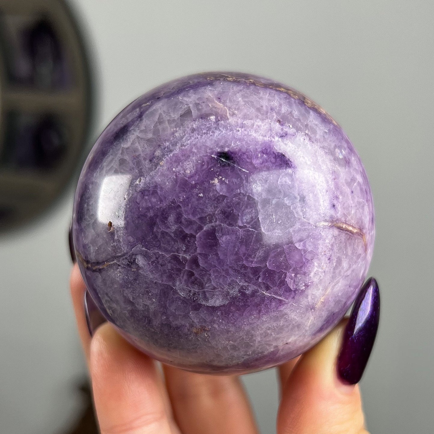 Opalized Silky Fluorite Sphere