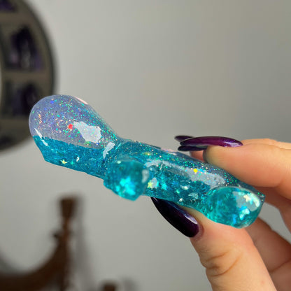 Resin Sea Turtle Sphere Stand