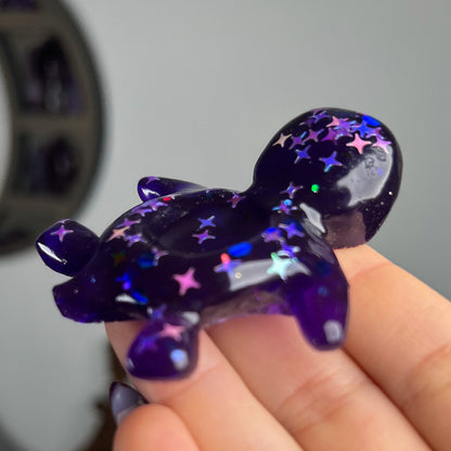 Resin Sea Turtle Sphere Stand