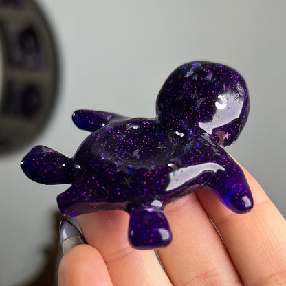 Resin Sea Turtle Sphere Stand