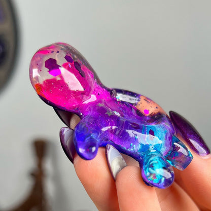 Resin Sea Turtle Sphere Stand
