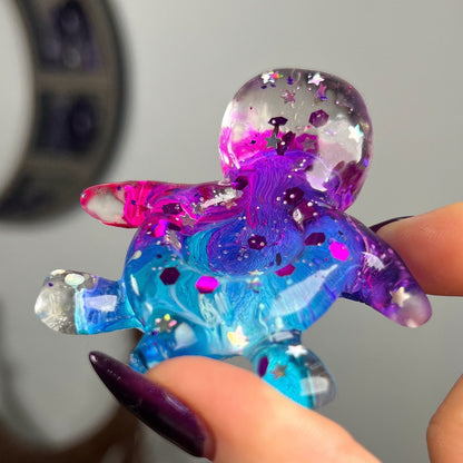 Resin Sea Turtle Sphere Stand