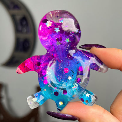 Resin Sea Turtle Sphere Stand