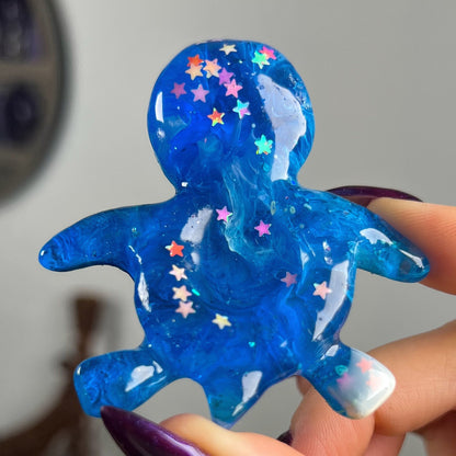 Resin Sea Turtle Sphere Stand