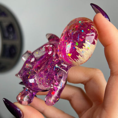 Resin Sea Turtle Sphere Stand