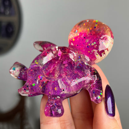 Resin Sea Turtle Sphere Stand