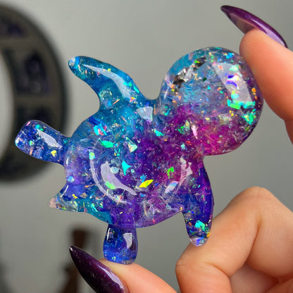 Resin Sea Turtle Sphere Stand