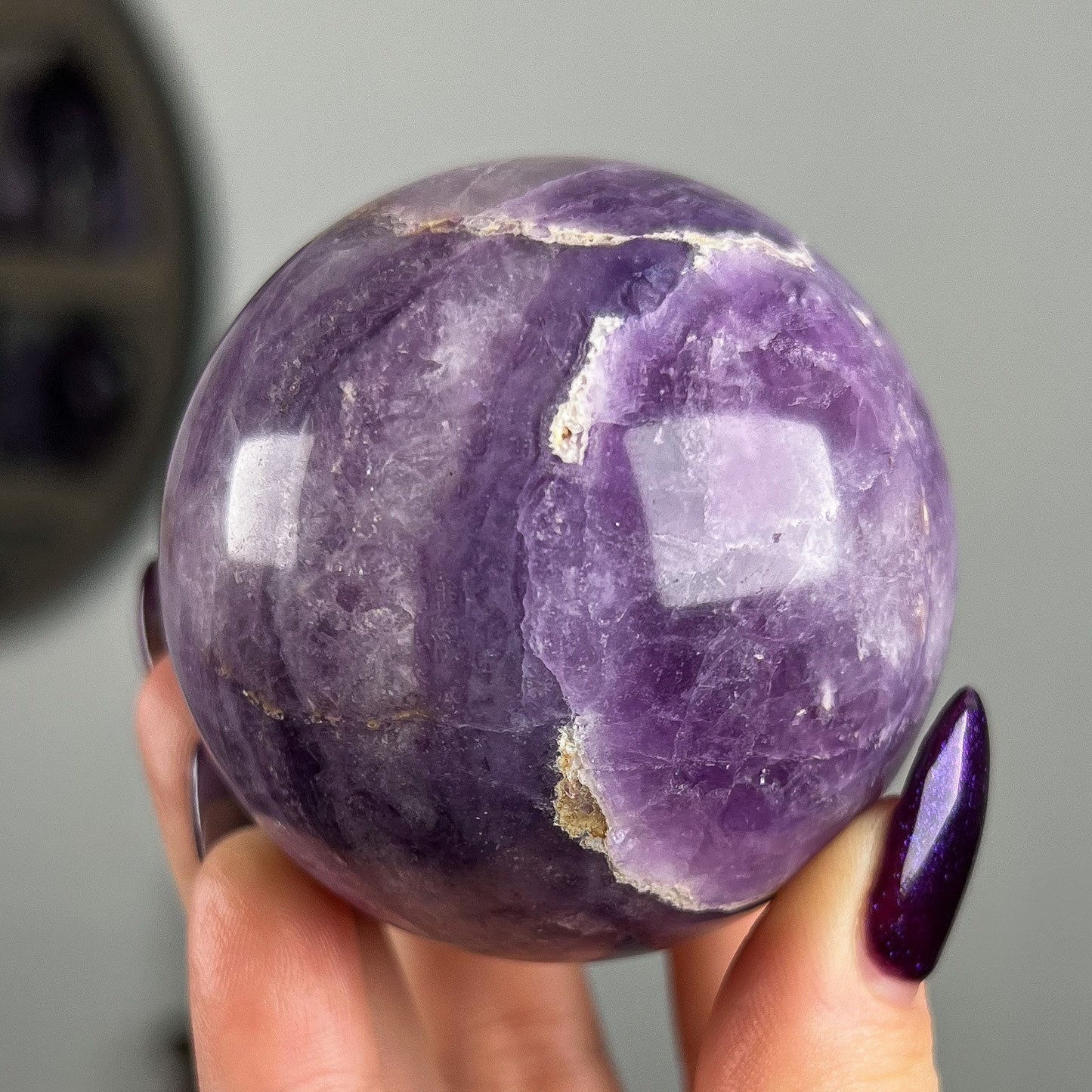 Opalized Silky Fluorite Sphere