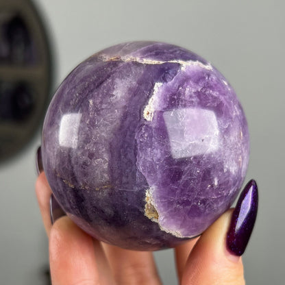 Opalized Silky Fluorite Sphere