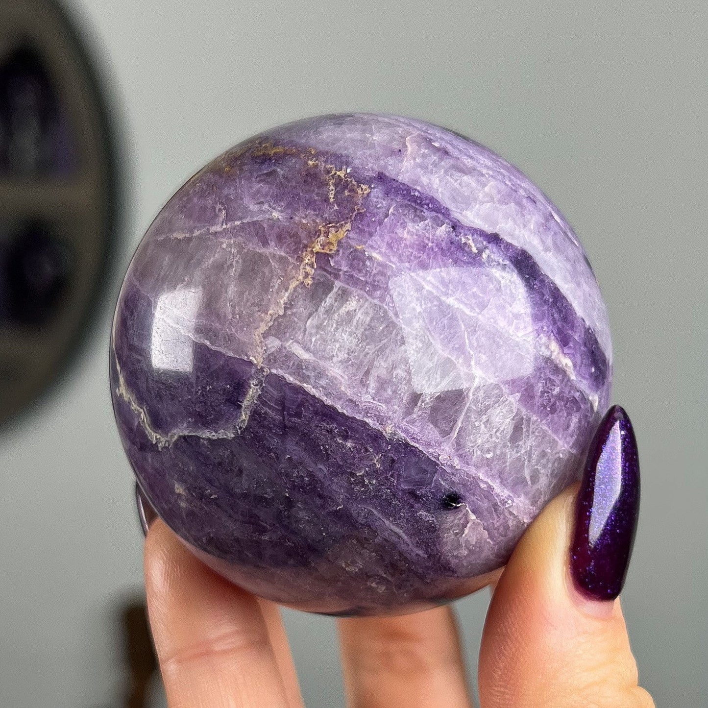 Opalized Silky Fluorite Sphere