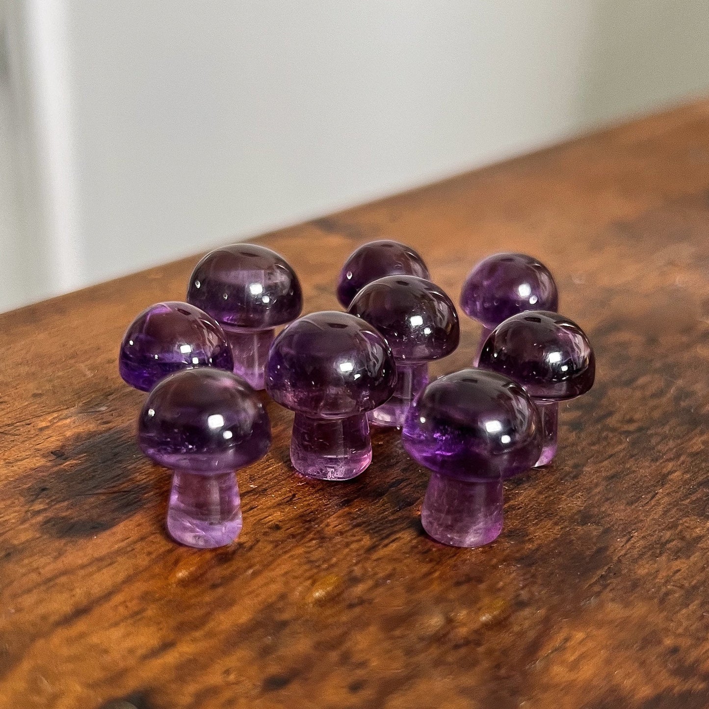 Mini Gem Amethyst Mushrooms