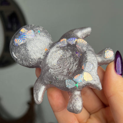 Resin Sea Turtle Sphere Stand