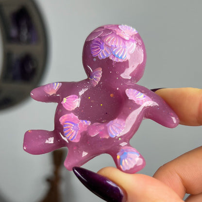 Resin Sea Turtle Sphere Stand