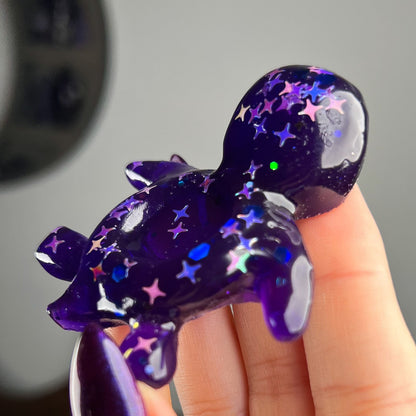 Resin Sea Turtle Sphere Stand