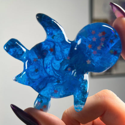 Resin Sea Turtle Sphere Stand