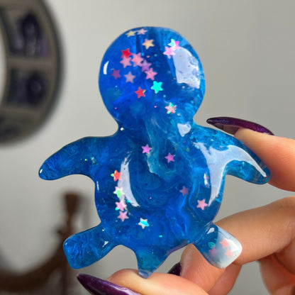Resin Sea Turtle Sphere Stand