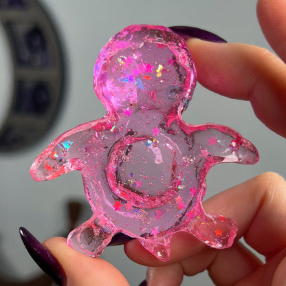 Resin Sea Turtle Sphere Stand