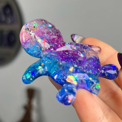 Resin Sea Turtle Sphere Stand