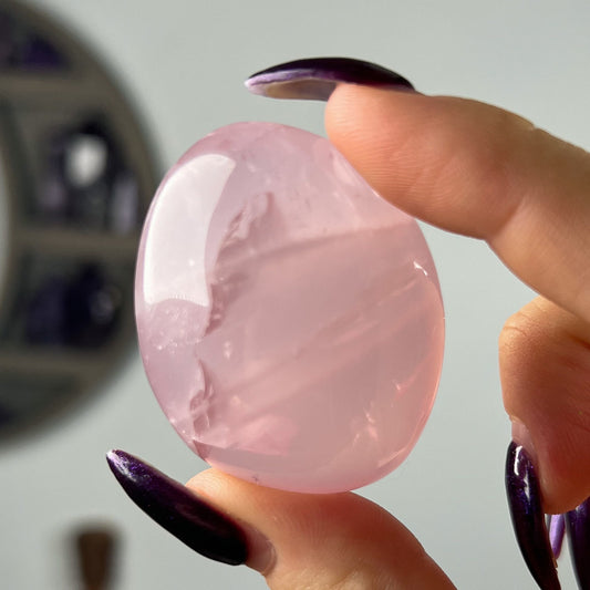 Star Rose Quartz Palm Stones