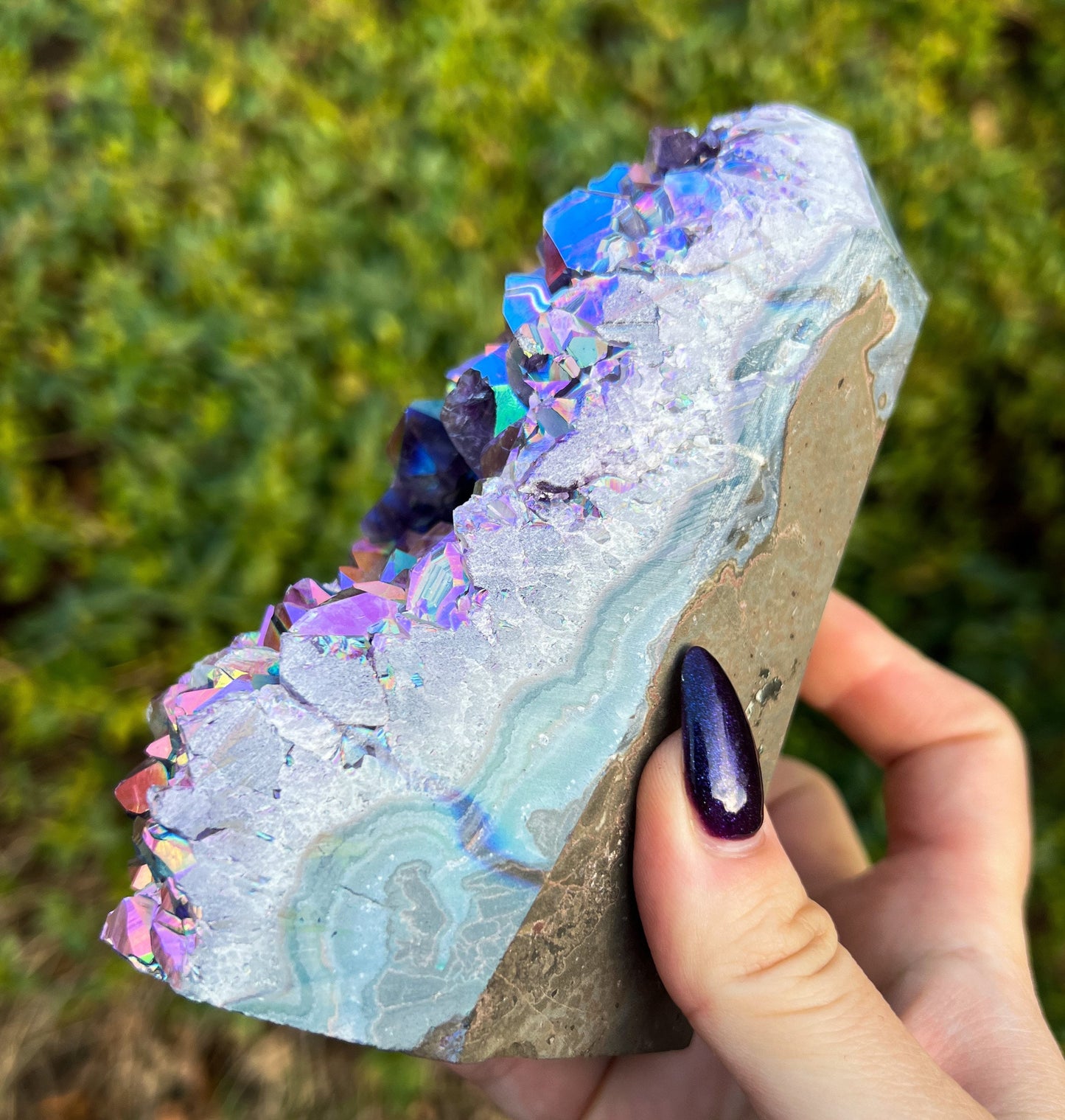 Rainbow Aura Amethyst Cathedral