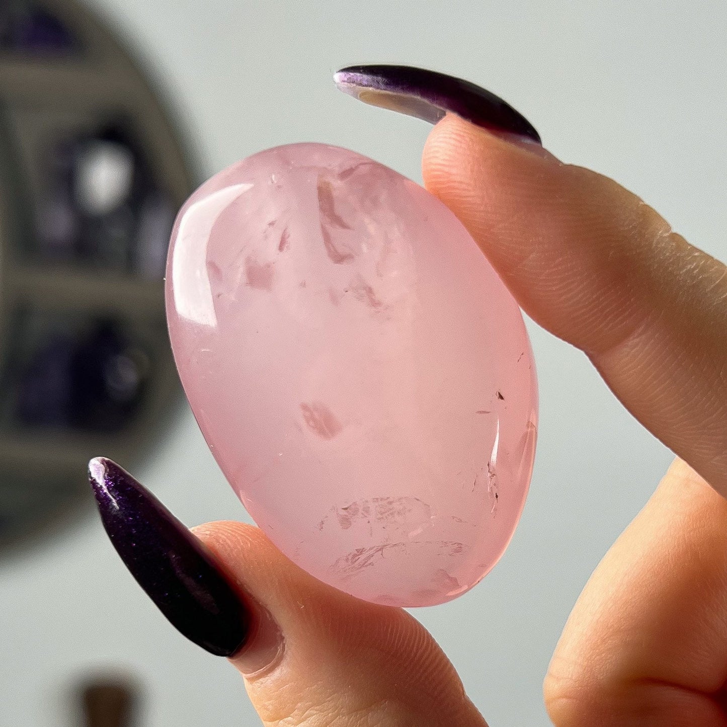 Star Rose Quartz Palm Stones