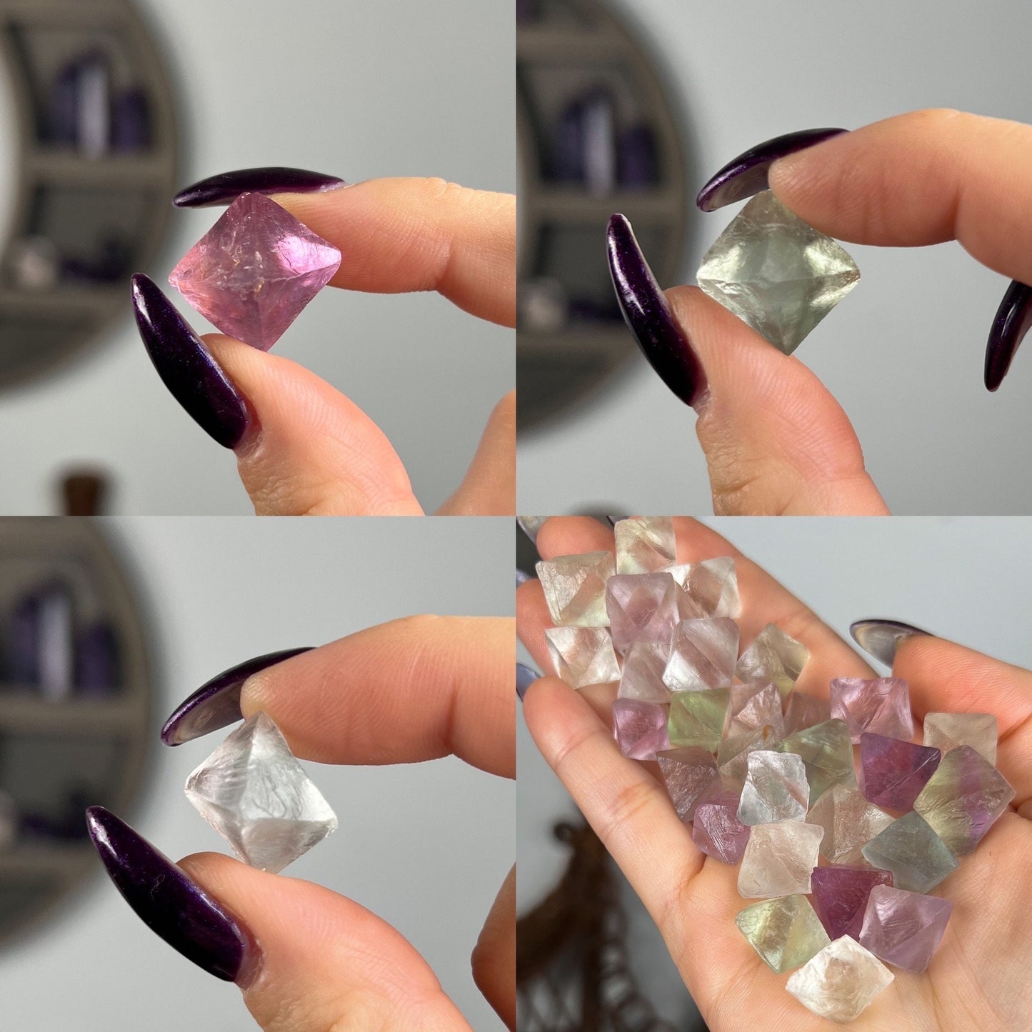 Fluorite Octahedrons
