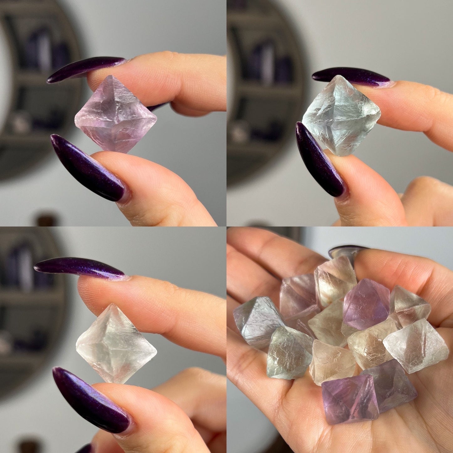Fluorite Octahedrons