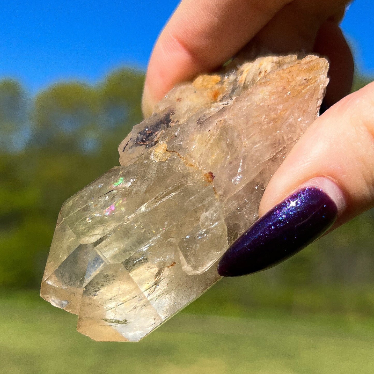 Elestial Congo Citrine Cluster