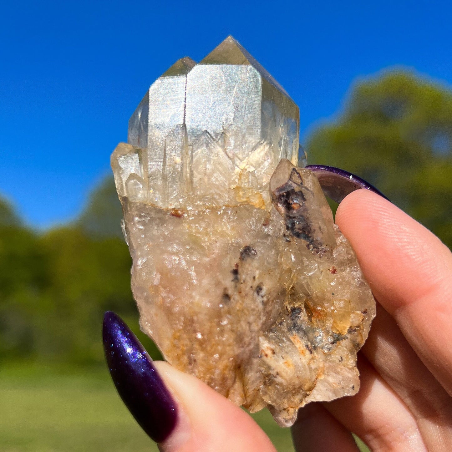 Elestial Congo Citrine Cluster