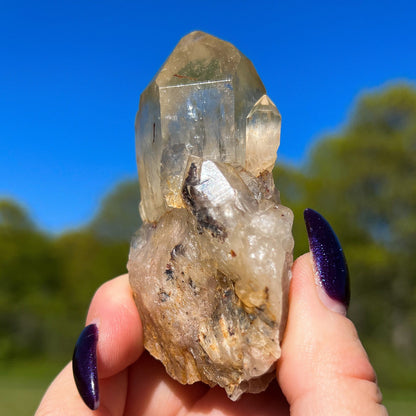 Elestial Congo Citrine Cluster