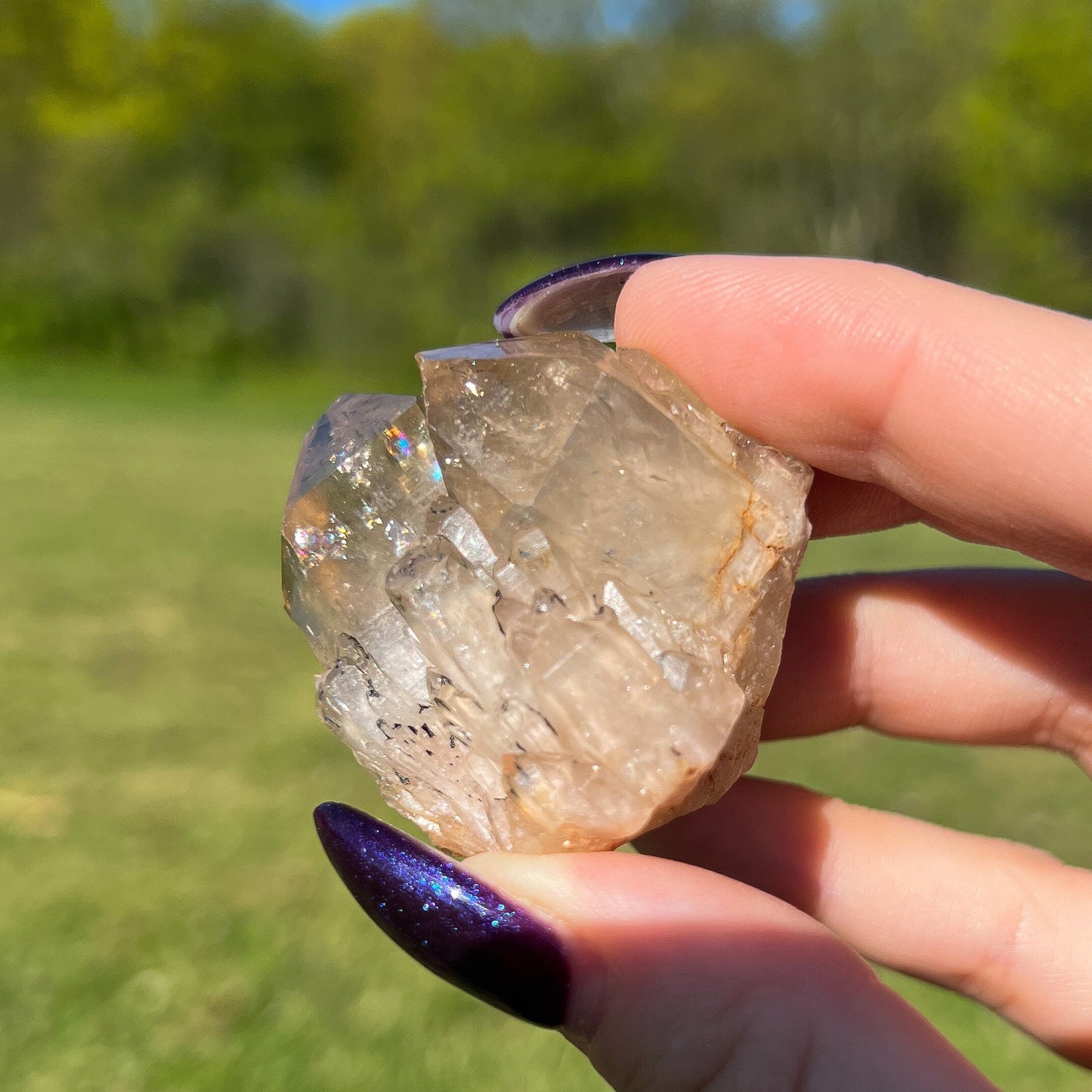Elestial Congo Citrine Cluster