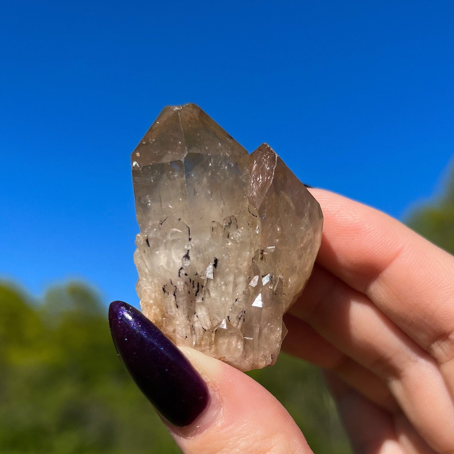Elestial Congo Citrine Cluster