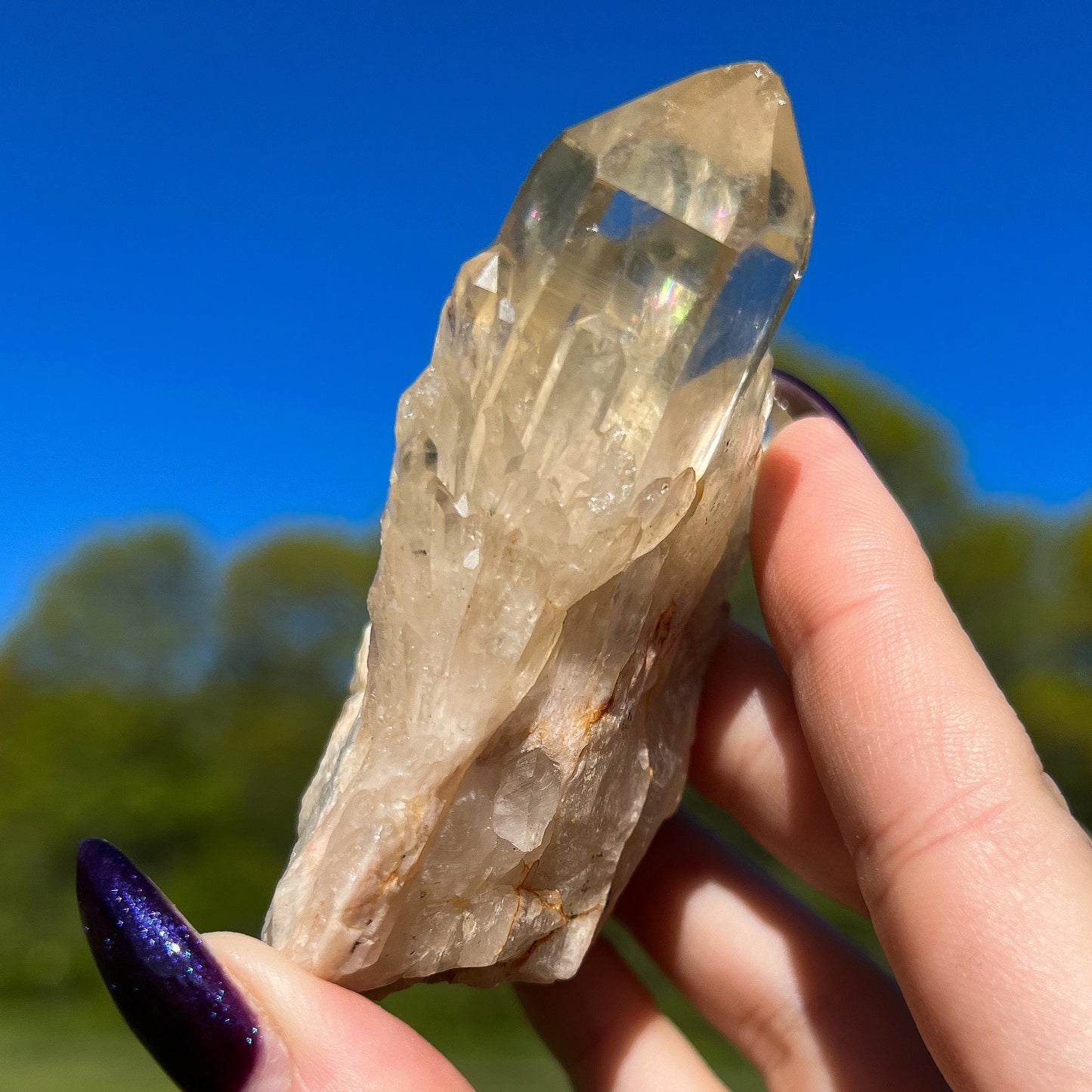 Elestial Congo Citrine Cluster