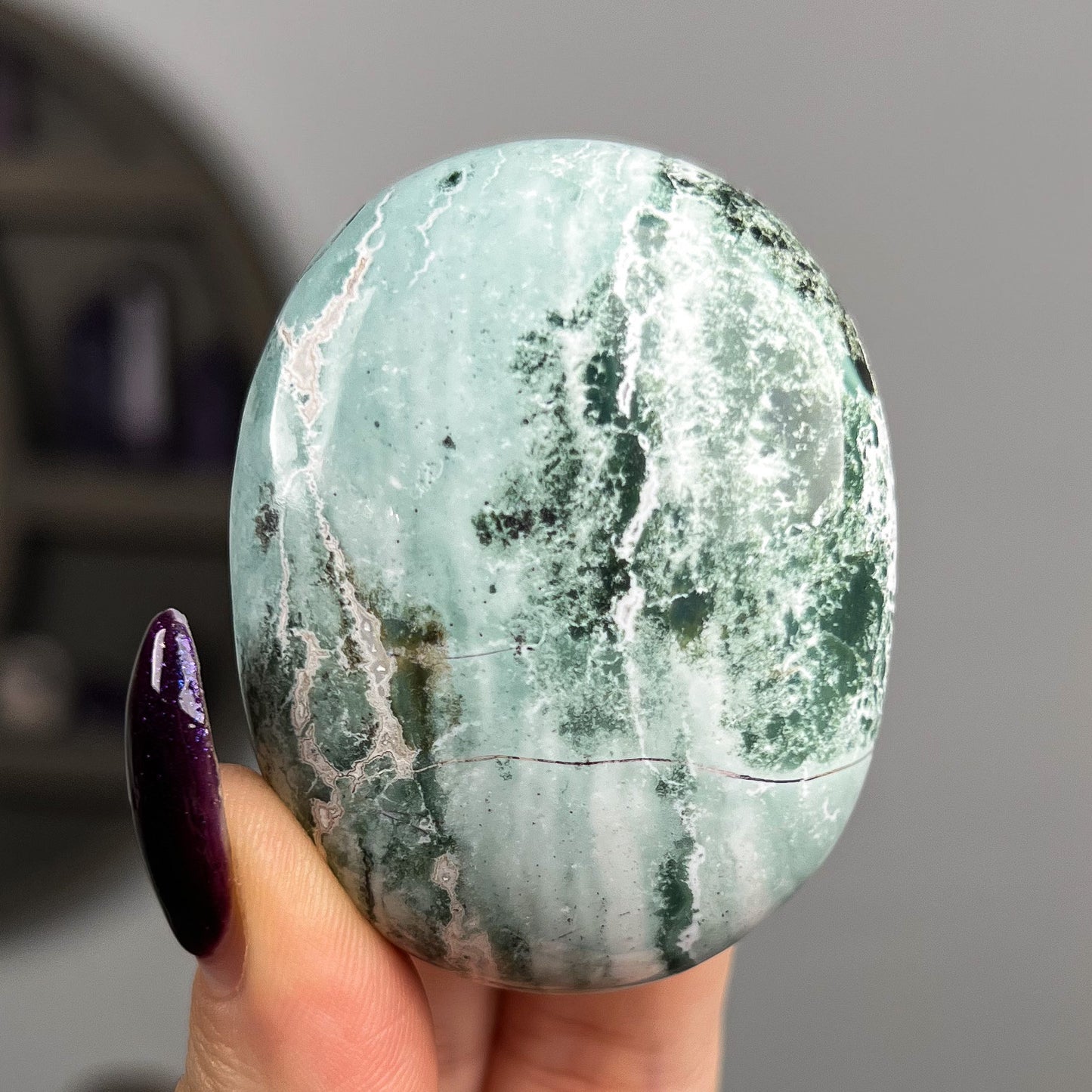 Green Sardonyx Palm Stones