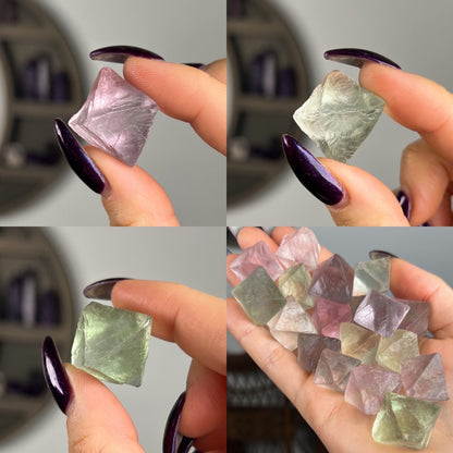 Fluorite Octahedrons