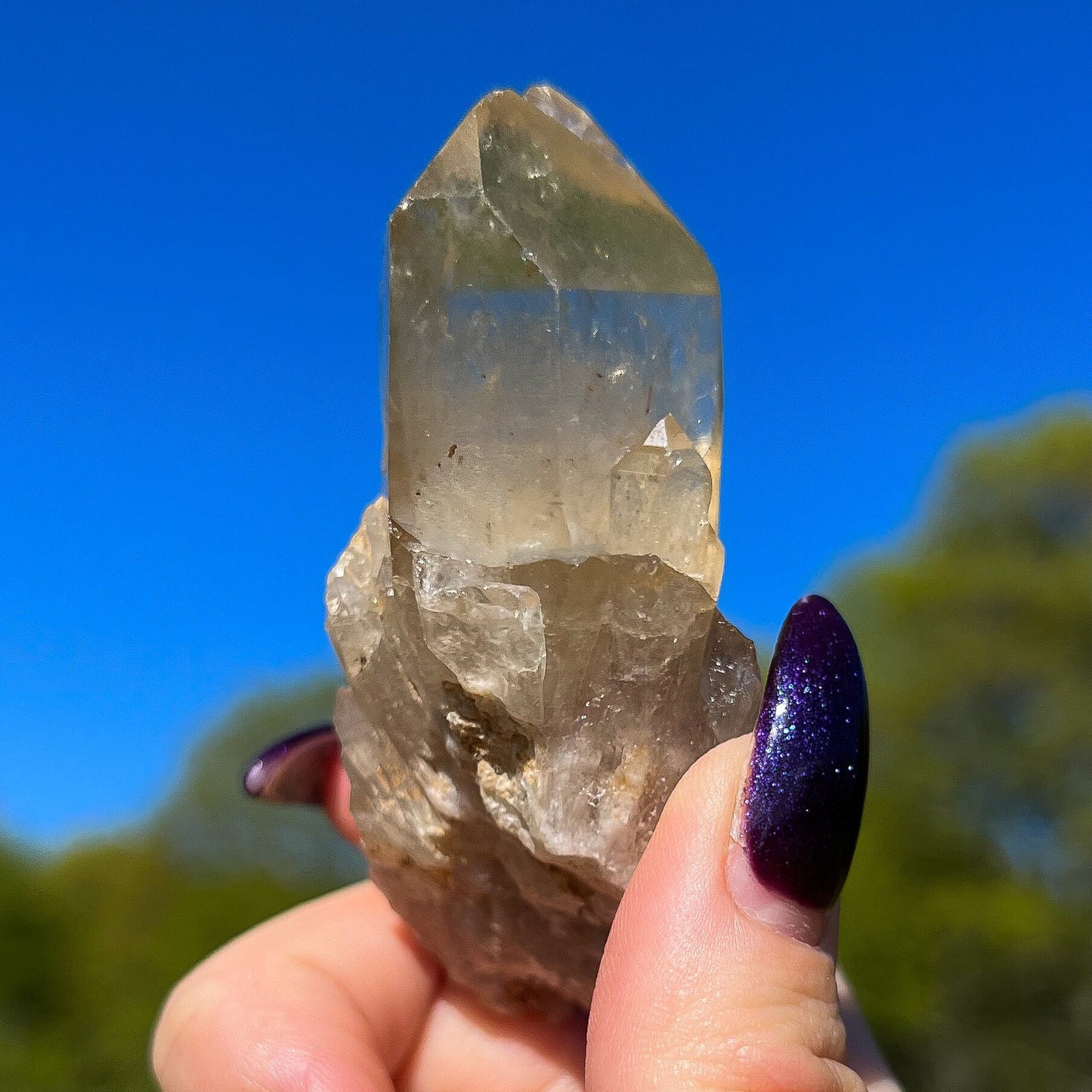 Elestial Congo Citrine Cluster